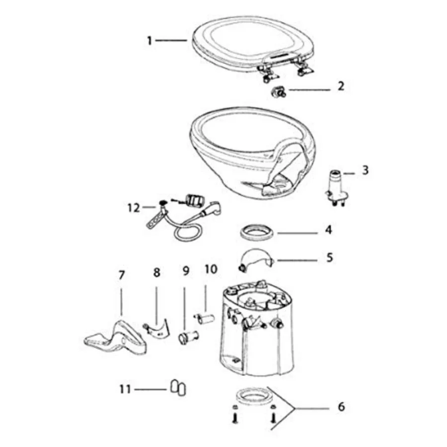 

42036 White Toilet Seat and Cover