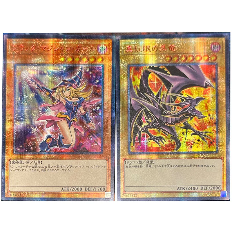 Anime Yu-Gi-Oh FAI DA TE ACG Gioco di Battaglia di Carta Mago Nero Ragazza Occhi Rossi Drago Nero Giocattoli per il ragazzo Carta Da Collezione