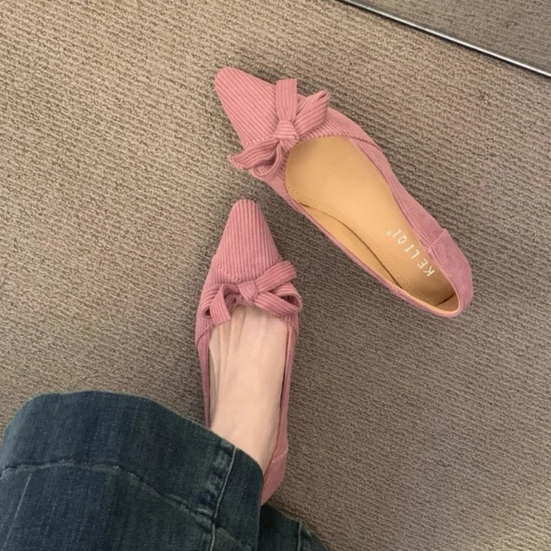 

Flats Women Pointed Toe Shoes Shallow Fashion Dress Loafers Shoes Designer Luxury Woman Autumn 2025 Cozy Elegant Zapatos Mujer
