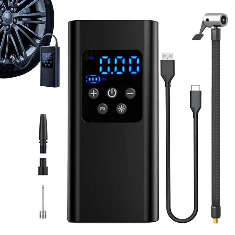 

500g Portable Electric Air Pump Fast Mini Air Compressor Cordless Car Tire Inflator Accessories For Motorcycle Bicycle bike