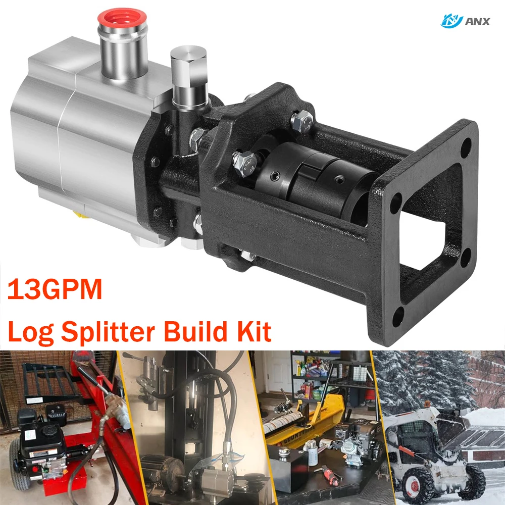 Log Splitter Build Kit Hydraulic Wood Splitter Pump 4000PSI Gear Log Splitter Pump for Huskee/Speeco for 7/8