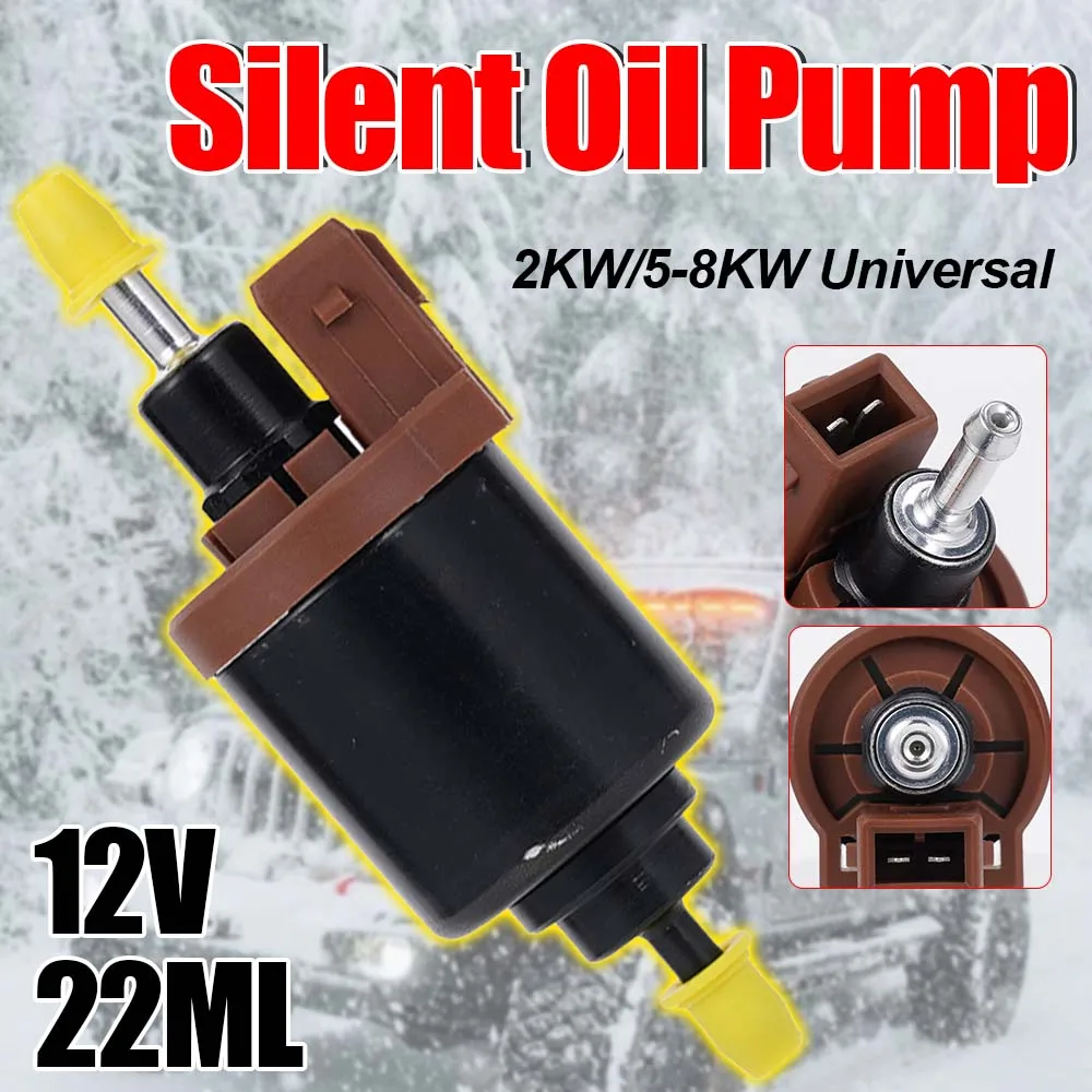 

12V 22ml Universal Silent Diesel Fuel Pump For 2KW 5KW 8KW Parking Air Heater High Precision Corrosion Resistant For Car Truck