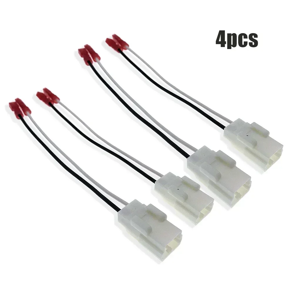 4pcs Speaker Adapter Wiring Harness Auto Cable Cord Adapter For Jeep Renegade 2014-2018 For Wrangler 2003-2017