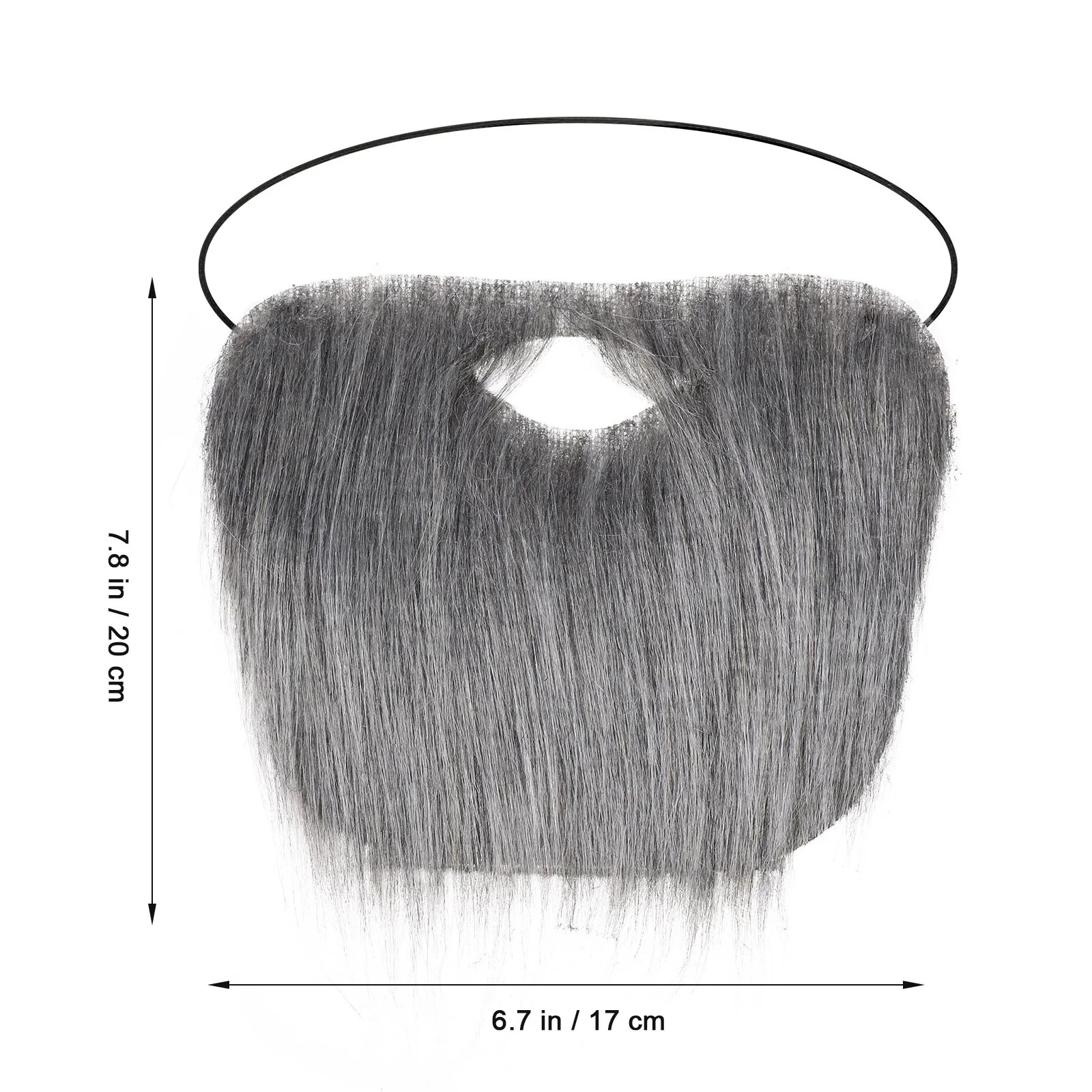 เคราซานต้า เคราปลอม เคราโพลีเอสเตอร์เหมือนจริง สำหรับงานคริสต์มาส ฮาโลวีน ปาร์ตี้ อุปกรณ์ประกอบฉากบนเวที อุปกรณ์เสริมซานตาคลอส สำหรับผู้ชาย