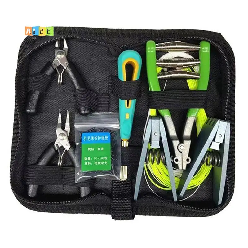 

A12E-Badminton Stringing Clamp Tool Kits For Repairing Rackets Tennis Equipment