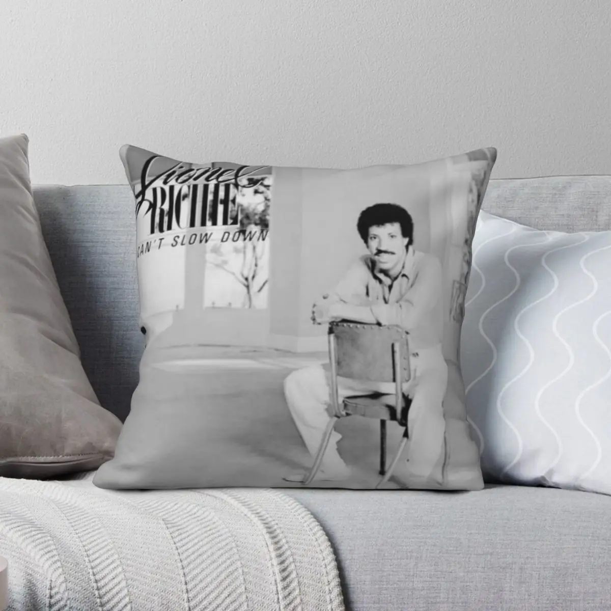 Lionel Richie Pillowcase Polyester Linen Velvet Pattern Zip Decor Pillow Case Sofa Seater Cushion Case