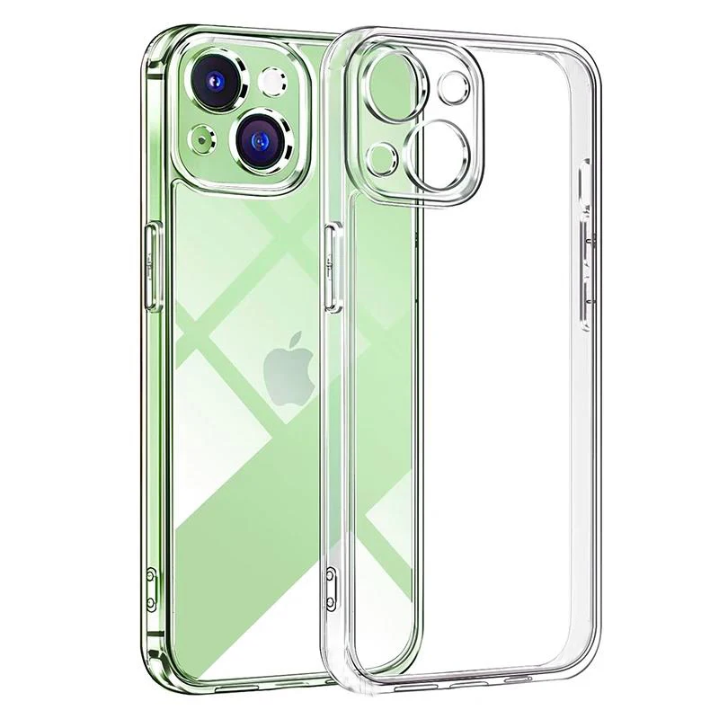 Shockproof Clear Silicone Soft TPU Case For iPhone 16 15 14 13 12 11 Pro Max Plus Mini Clear Full Back Cover Shell Bumper Fundas