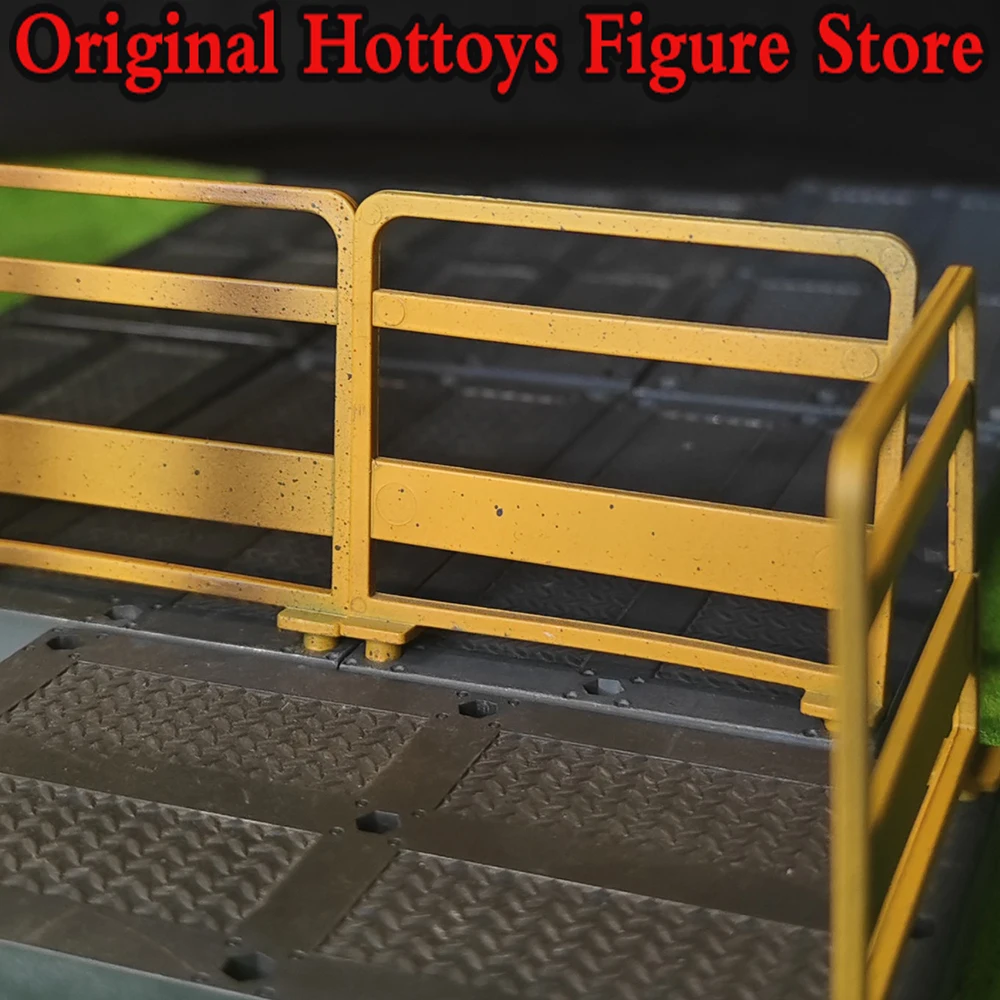 W magazynie 1/18 skala mężczyzna żołnierz scena akcesoria żółty płot Mini rekwizyty wojskowe dla 3.75 cala Model postaci zabawki