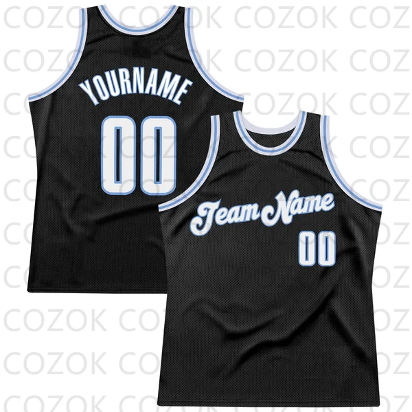 Custom Black Tellow Series Basketball Jersey Basketball Tank Tops O-neck for Men Personalized Team Unisex Top image 6