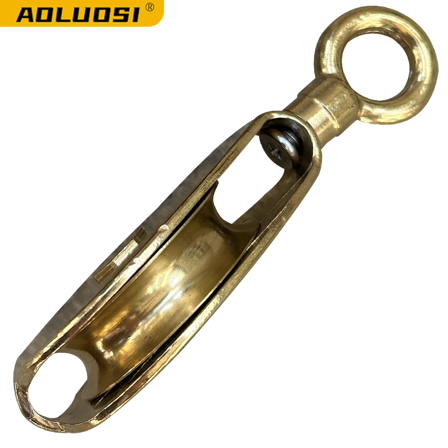 371586 Block Flag Brass 32mm Flag Copper Flag Block for Ships Flag Pulley Flagpole Pulley 371587 371588 view 3