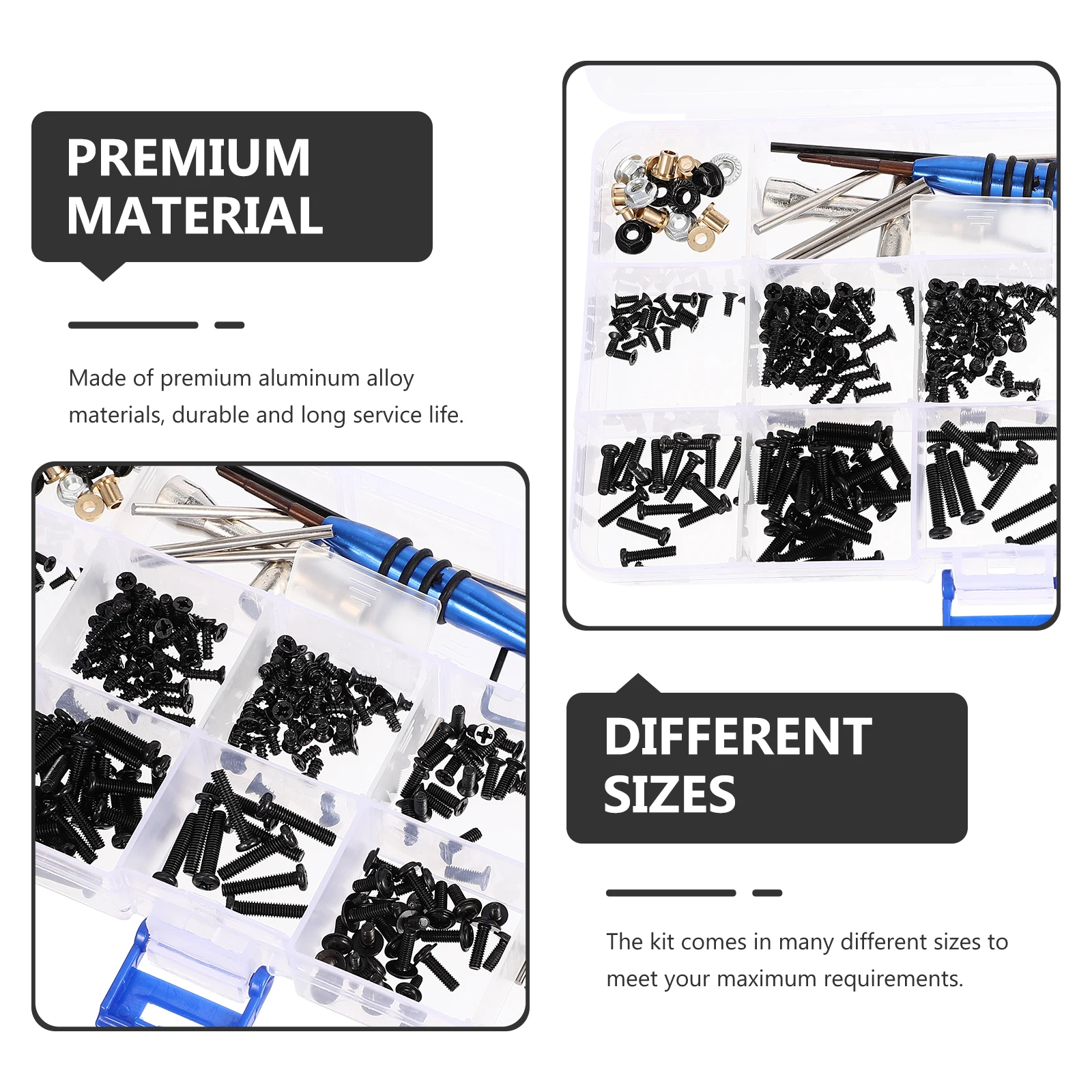 

1 Multi-Function Repair Kit Professional Tiny Set Aluminum Alloy Replaceable Screw Kit For Remote Car 144001