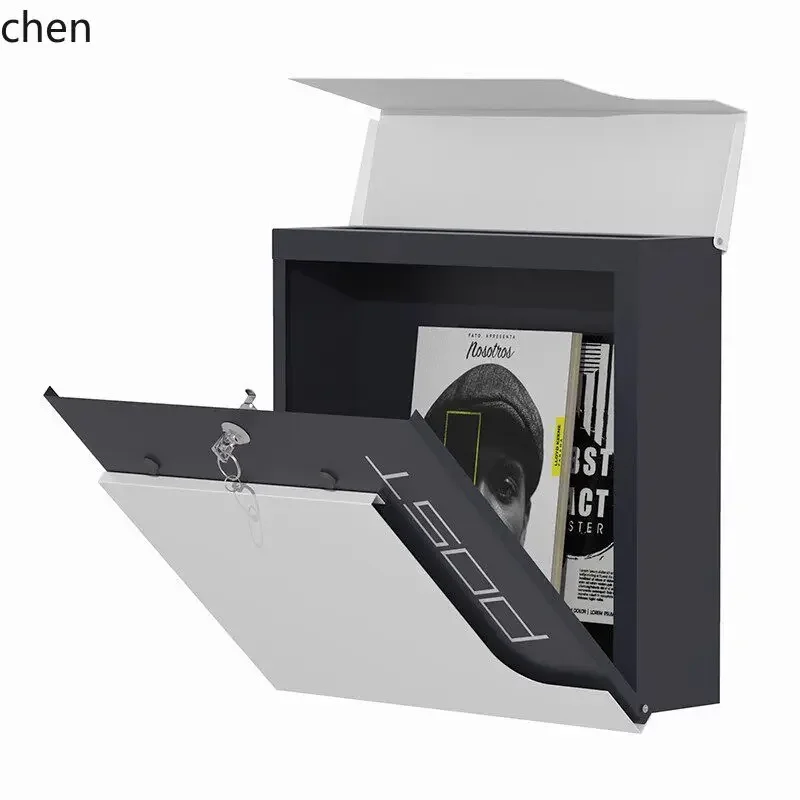 

mailbox european style house outdoor wall hanging with lock stainless steel large suggestion box letter box printing