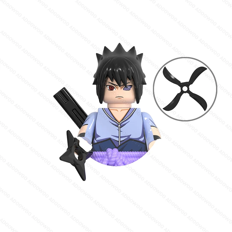 Image of 41 Stile Anime Naruto Mini Humanoide Baustein-Figuren mit Assistenten Indora Uchiha Obito Itachi Kakashi Jiraiya Figuren-Spielzeug