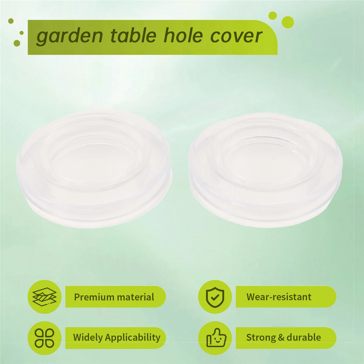 AA26P 2Set Anelli per fori per ombrellone Anello per fori per ombrellone con manicotto per tappo per ombrellone Manicotto per tappo per foro per tavolo esterno Tappo antipolvere