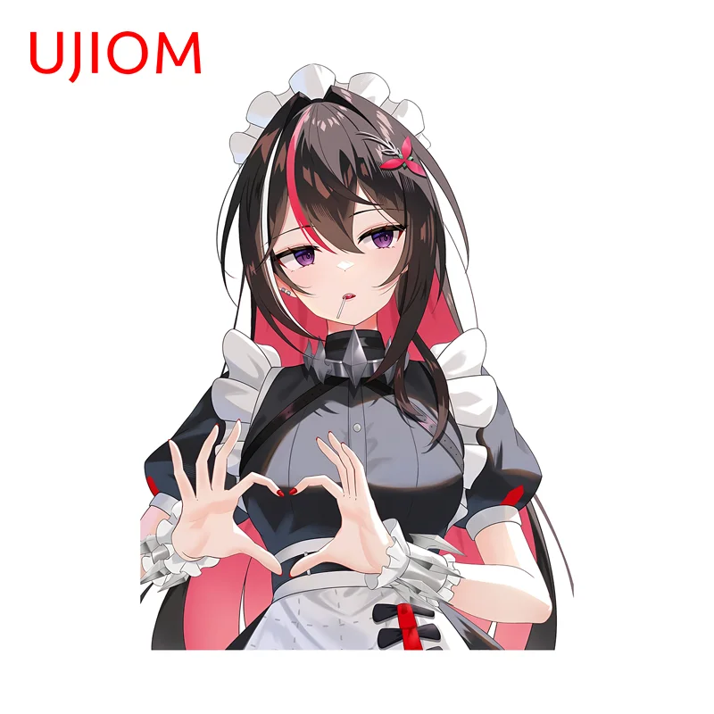 UJIOM Kawaii Ellen Joe Wall Sticker Trendy Finger Heart Maid Uniform Graphics Decal Art DIY Room Vinyl Decoration Accessories