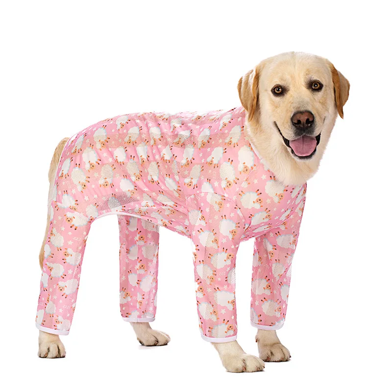 Big Dog Clothing   Labrador Medium and Large Dog Spring and Summer Clothing Dog Sun Protection Clothing Anti-Fat Four-Legged