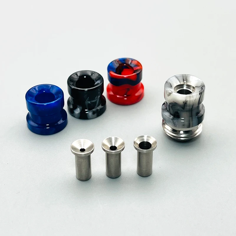 DSX Missão NN Nunca Normal Estilo Drip Tip Resin Kit com BB híbrido gotejamento ponta Air Holes for BB/caixa de boleto acessório Vs Nuke Drip