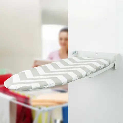 Tavolo da stiro a parete Design pieghevole e salvaspazio Robusto tavolo da stiro per vestiti domestici per riporre oggetti a parete