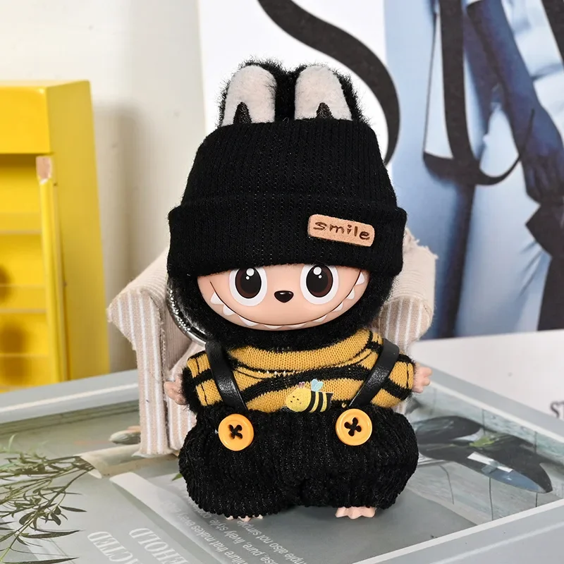 

Labubu Детская одежда, плюшевая кукла, кулон, Labubu 4,0, набор для замены хлопковой куклы