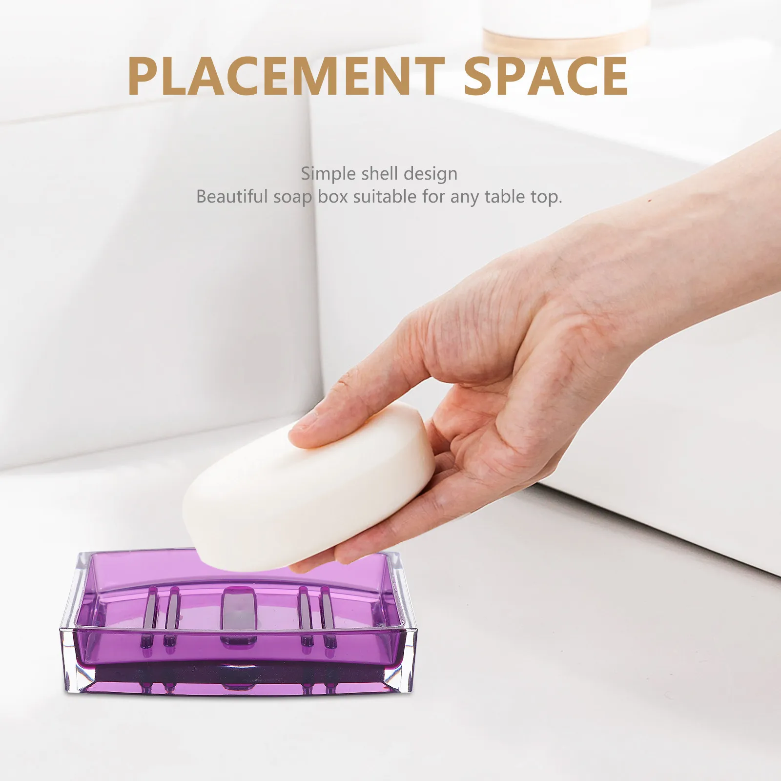 

1Set Premium Bathroom Supply Kit Includes Toothbrush Cup Holder Soap Dish Dispenser for Family Hotel Club Housewarming Gift Set