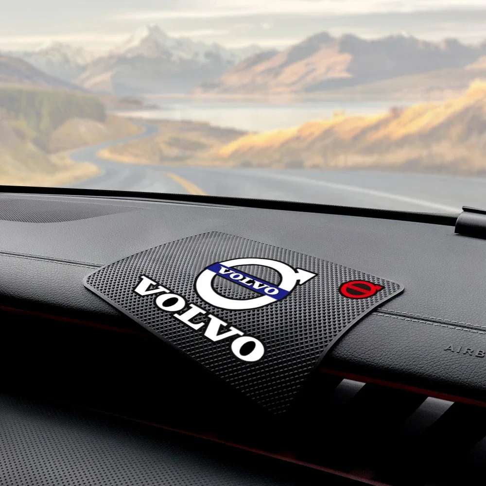 Alfombrilla antideslizante para coche, soporte de goma para teléfono móvil, alfombrilla antideslizante para salpicadero, para Volvo CX40 CX60 CX90 V60 V40 S60 V70 XC70