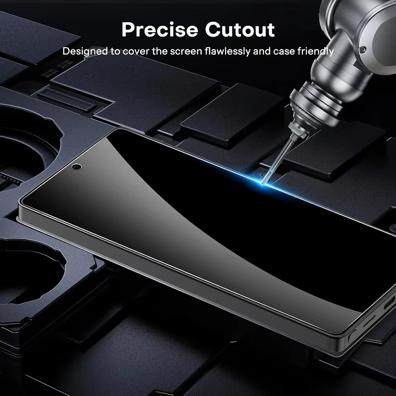 4 قطعة خالية من الغبار سهلة التركيب حامي الشاشة لسامسونج غالاكسي S25 S24 S21 S22 S23 A56 A55 A36 A26 A16 الترا زائد HD الزجاج