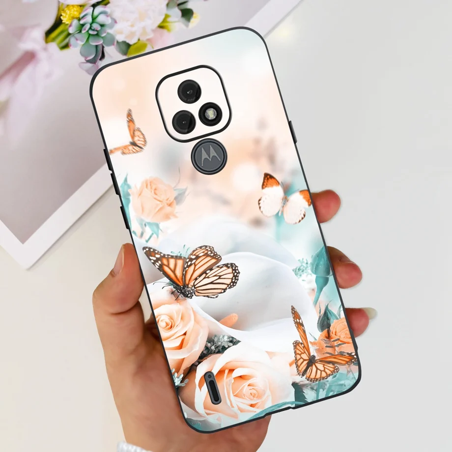 For Moto E7 Case 실리콘 소프트 TPU 전화 커버 Motorola Moto E7i Power E7 Power Case Capa Moto E7 Plus Cute Fashion Funda