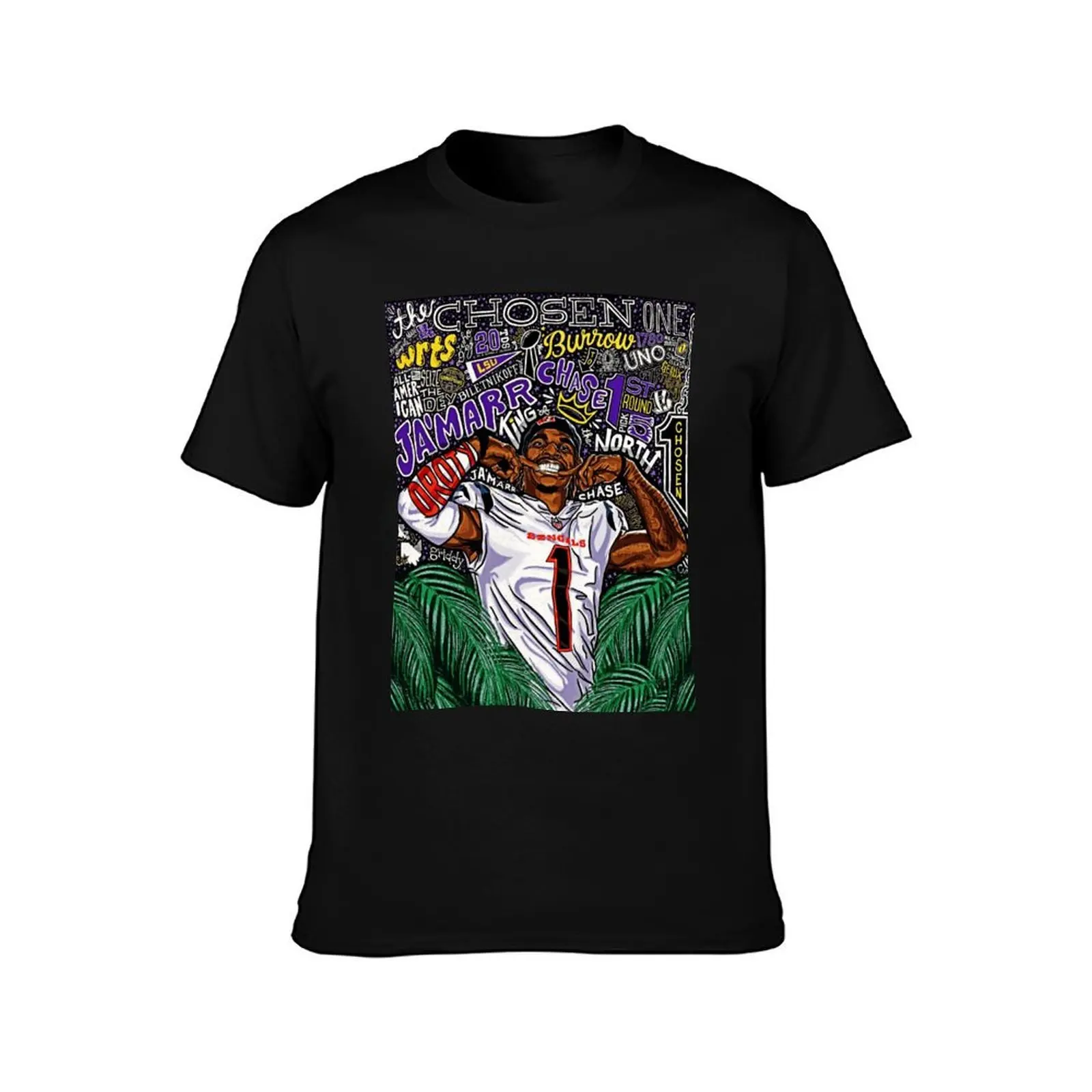 Ja'Marr Chase T-Shirt Soft Cotton Print T-Shirt
