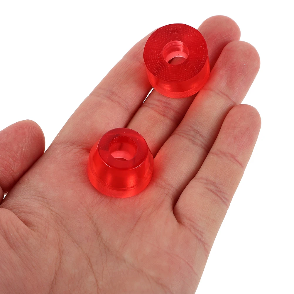 8 قطعة منصات امتصاص الصدمات لوح التزلج عالية المرونة بولي PU وسائد مقاومة للصدمات تعزز الاستقرار Longboard سطح السفينة حماية كوب تزلُّج