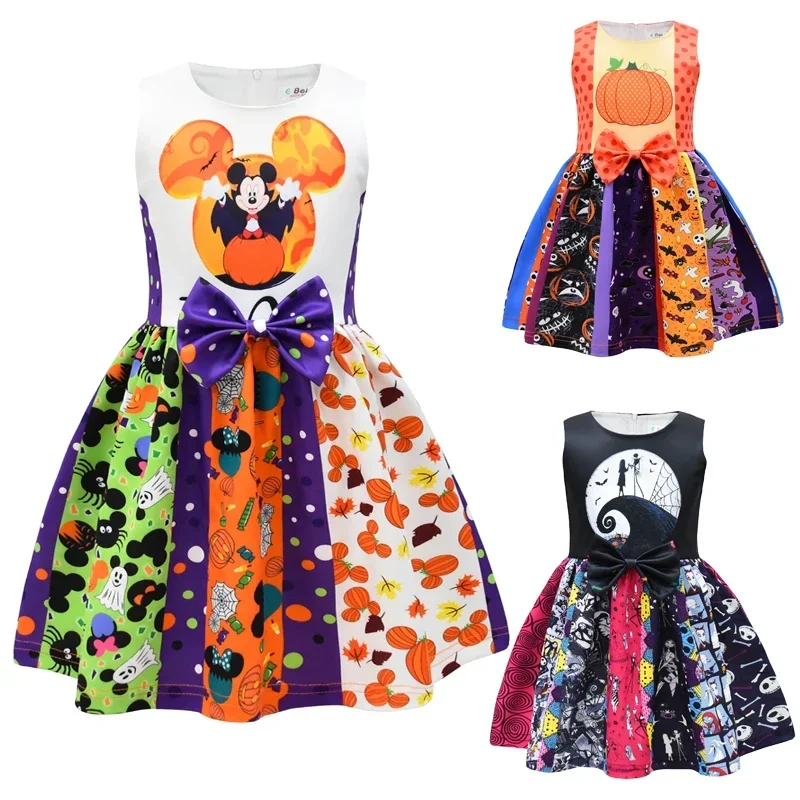 

Kids Dresses for Girls Cartoon Mickey Mouse Minnie Mouse Dress Baby Girls Christmas Party Dress Halloween Cosplay Costume