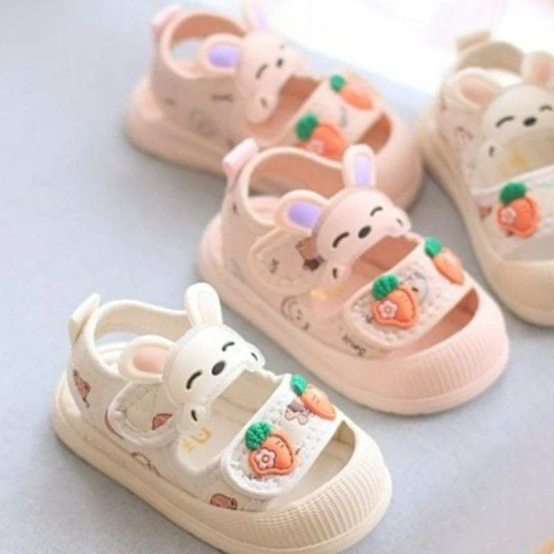 

Baby Sandals Summer Kids Closed Toe Non Slip Soft Sole Beach Shoes Baby Girl Slides Children Lightweight Shoes Baby Lightweigh