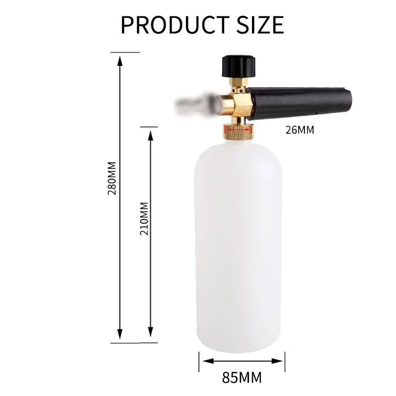 High Pressure Soap Foamer Snow Foam Lance Foam Nozzle Generator For Karcher Bosch Elitech Lavor Pennik Sink High Pressure Washer