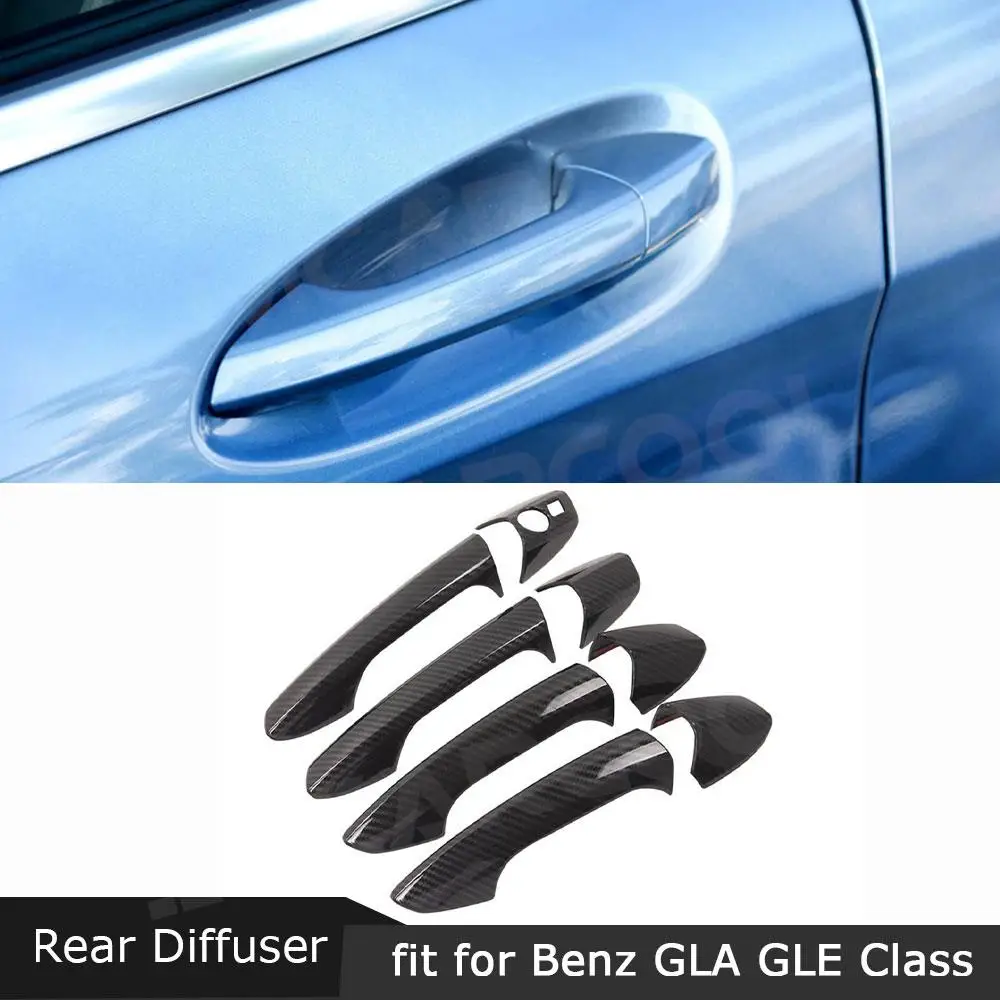 

For Mercedes Benz GLA GLE ML GLK X156 C292 W166 C177 W246 2015 Car Exterior Door Handles Bowl Trim Cover Frame Accessories ABS