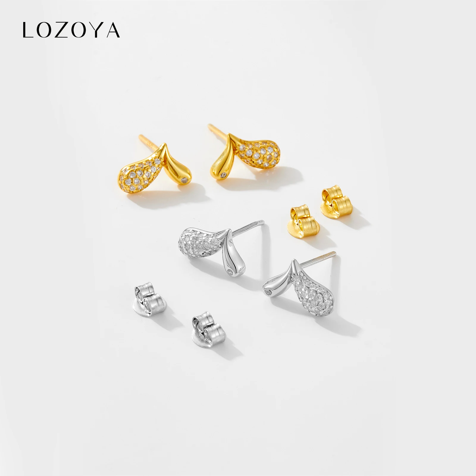

LOZOYA 925 Sterling Silver Irregular Heart Zircon CZ Stud Earrings Women 2026 Luxury Fashion Fine Anniversary Wedding Gift