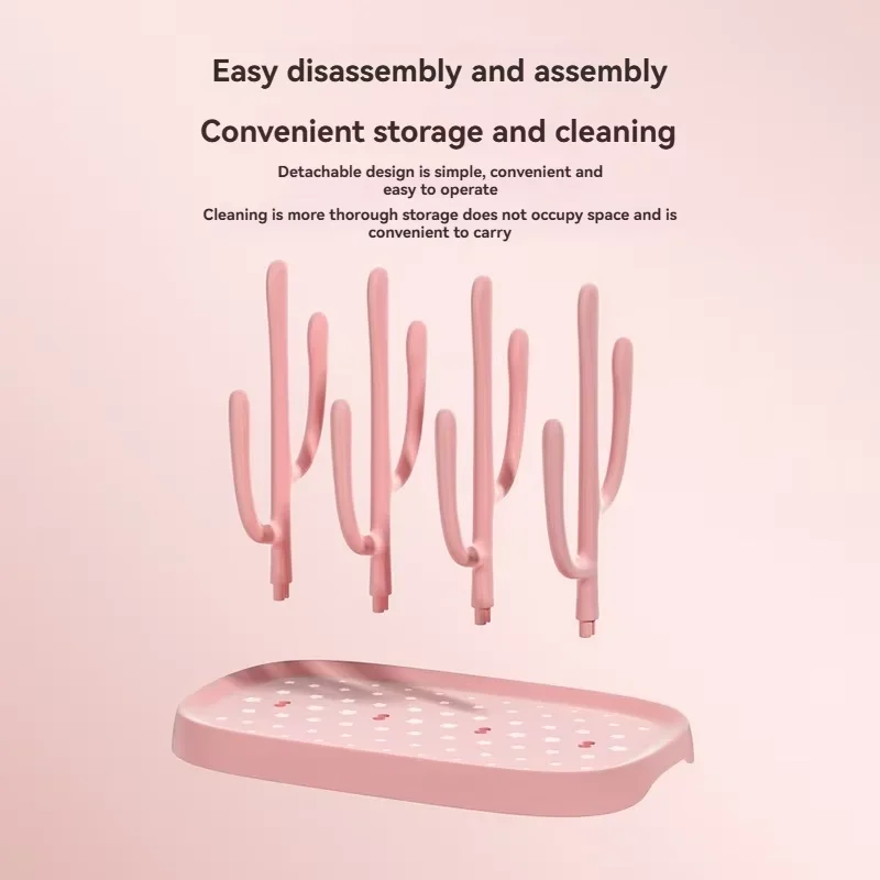 /رف تصريف زجاجات الأطفال، رف تجفيف مريح، رف تجفيف معلق، دعامة تجفيف كوب ماء للأطفال #6