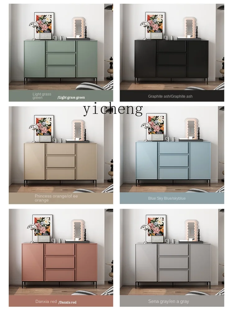 Zc Locker Living Room Kitchen Sideboard Cabinet Minimalist Retro Sideboard Cabinet