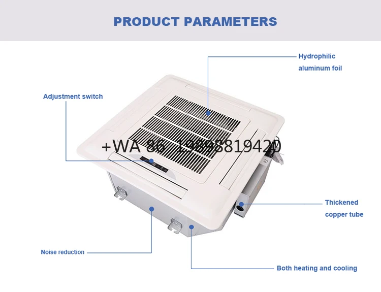

Unit High-Pressure Air Conditioner Duct System Split Air Conditioner Motor Pump OEM/ODM Available air Conditioner 4-pipe Fan