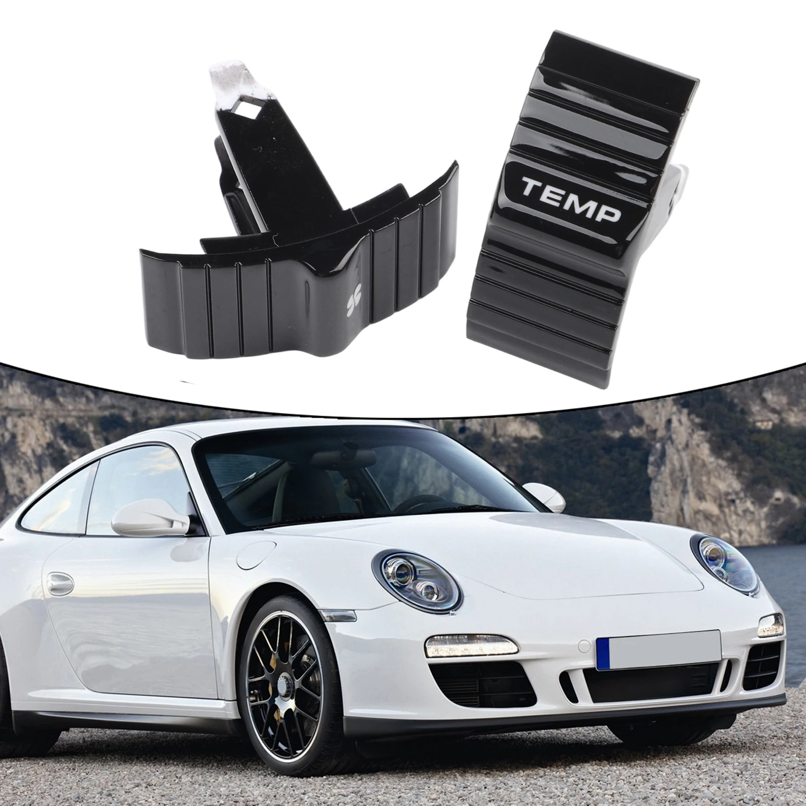 Cover Trim Panel Mount 2pcs 2pcs/set 2x Accessories Control HVAC A/C Button Set Plastic Replacement For Cayman