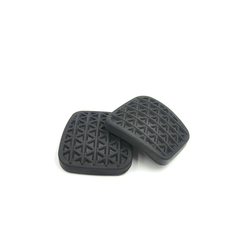 2pcs Brake Clutch Pedal Pad Rubber Cover Protective Case High Quality Black For Car Auto Accessories