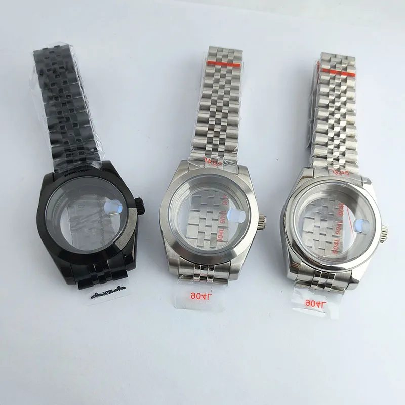 

NH35 watch чехол 36 мм чехол Sapphire glass 904l нержавеющая сталь для NH35 /NH 36, аксессуары для механических часов