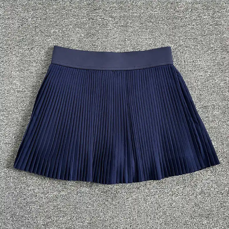 تنورة أكورديون مطوية، تنورة رياضية للتنس، سريعة الجفاف ومضادة للانزلاق، تنورة قصيرة للياقة البدنية وكرة الريشة #6