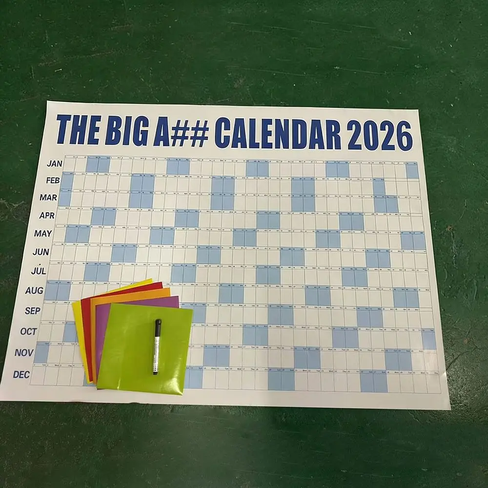 1 Pcs Paper Large 2026 Calendar Planner Sheet Schedule Sticker Planner Target Wall Calendar To Do List Planner Office Supplies
