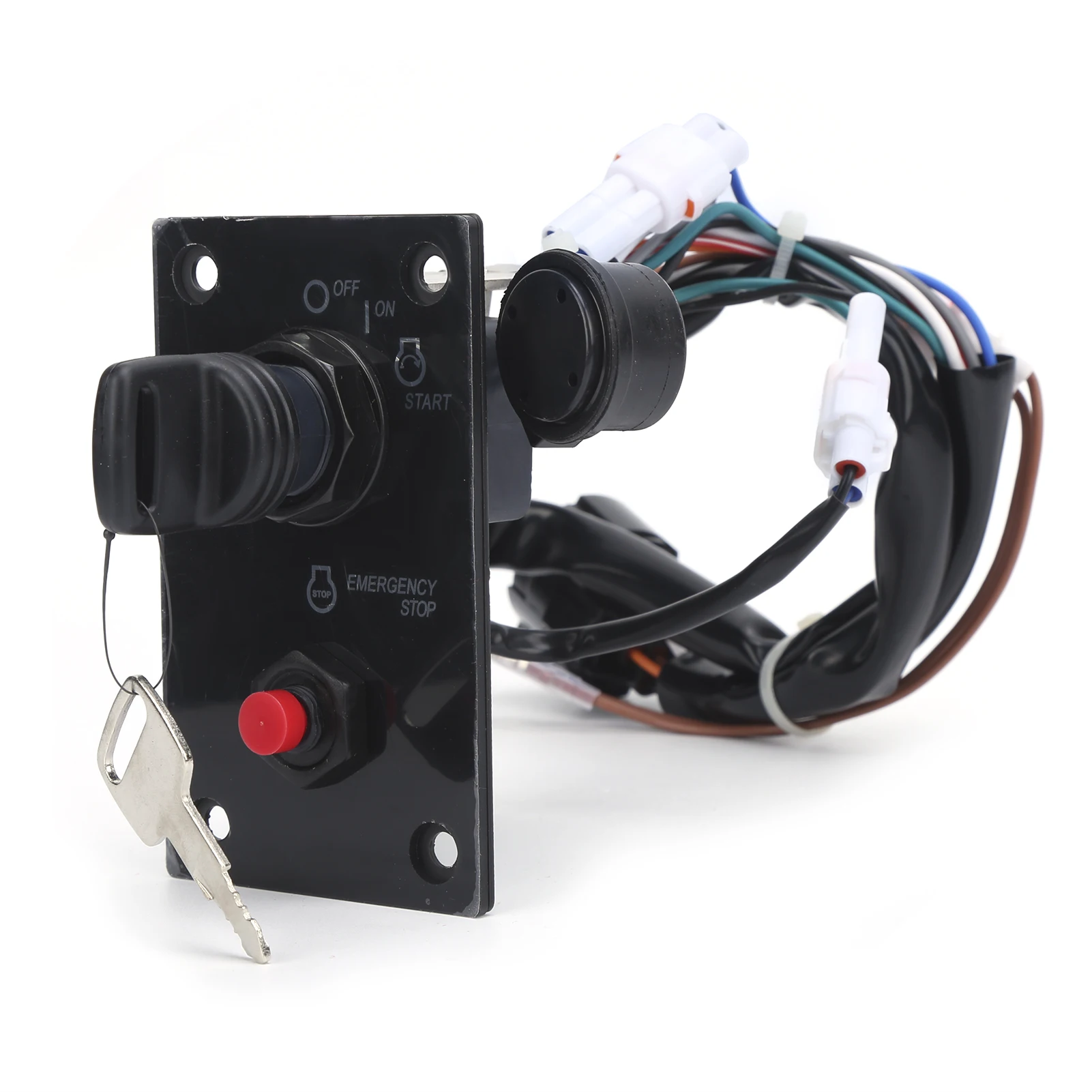 

Single Ignition Switch Panel with Key 37100‑96J24 Replacement for Suzuki Outboard Engines