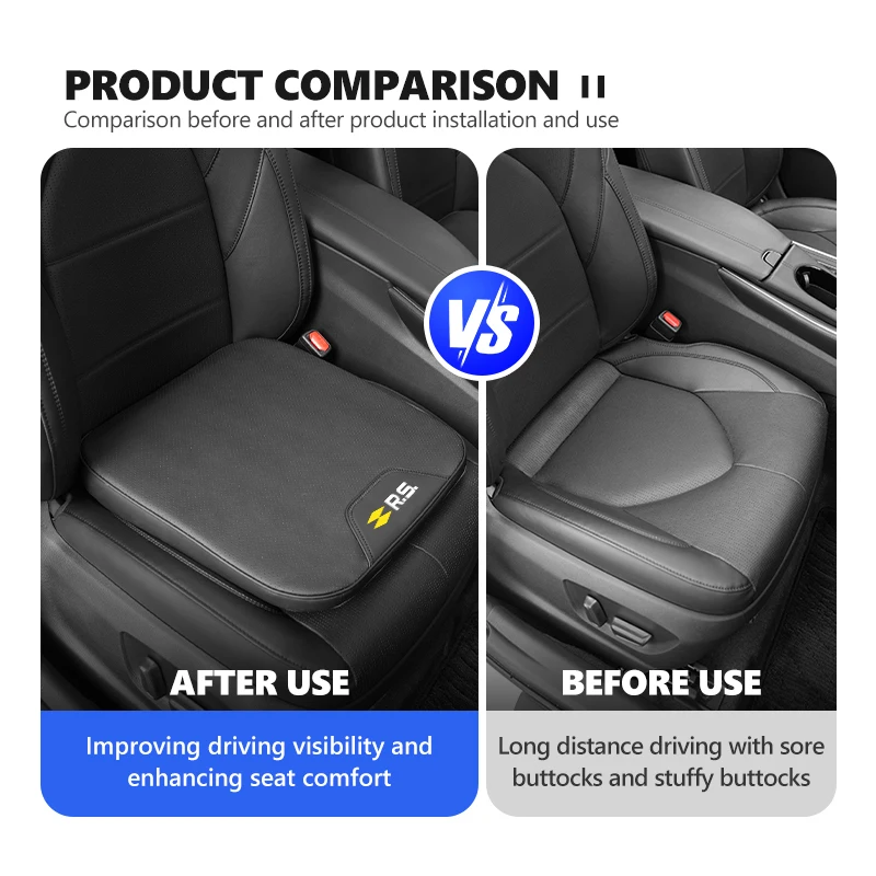 Car Seat Cushion Slow Rebound Support Ergonomic Prolonged Sitting For Renault RS Sport Megane 3 4 2 Clio 5 Line Sandero Scenic