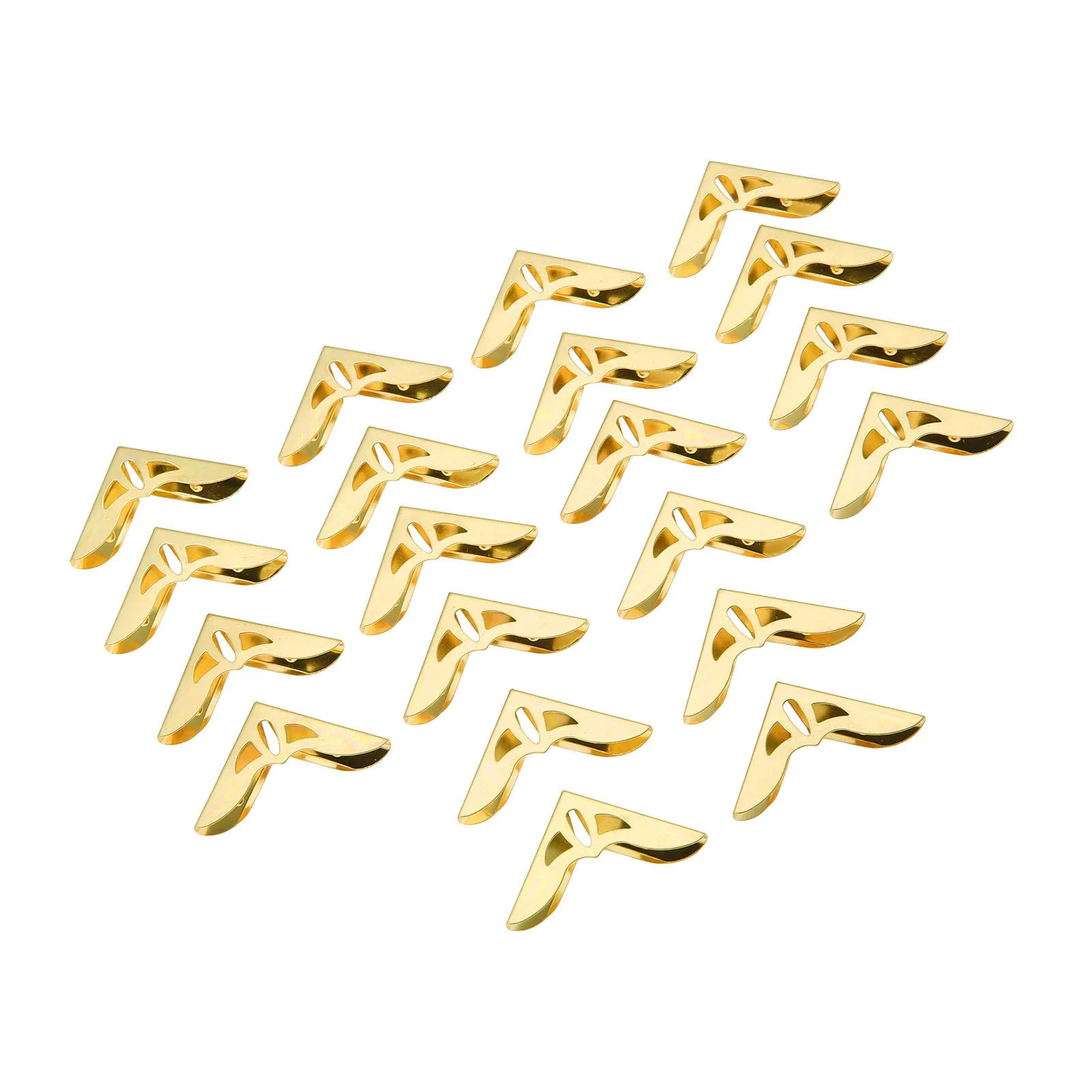 20pcs Corner Decorative Protectors 31*31mm Gold Decorative Antique Jewelry Gift Box Wooden Case Corner Protector Guard