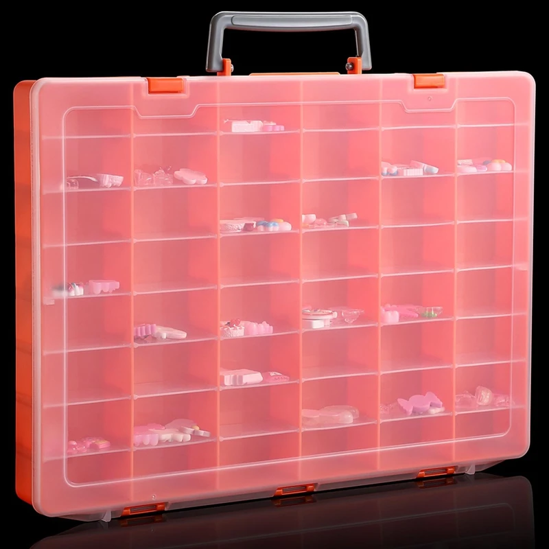 Grote 48 Roosters Plastic Organizer Doos Met Verstelbare Verdelers, Ambachtelijke Opslag Organizer, Tackle Box Organizer