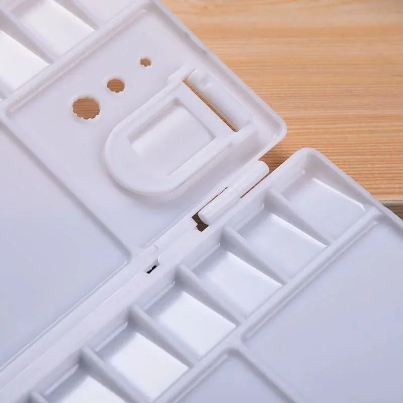 

New Small Plastic Creative Art Palette Renovate Cover Watercolor Pigment Box, 1 Pcs Painting Tools Artistic Supplies