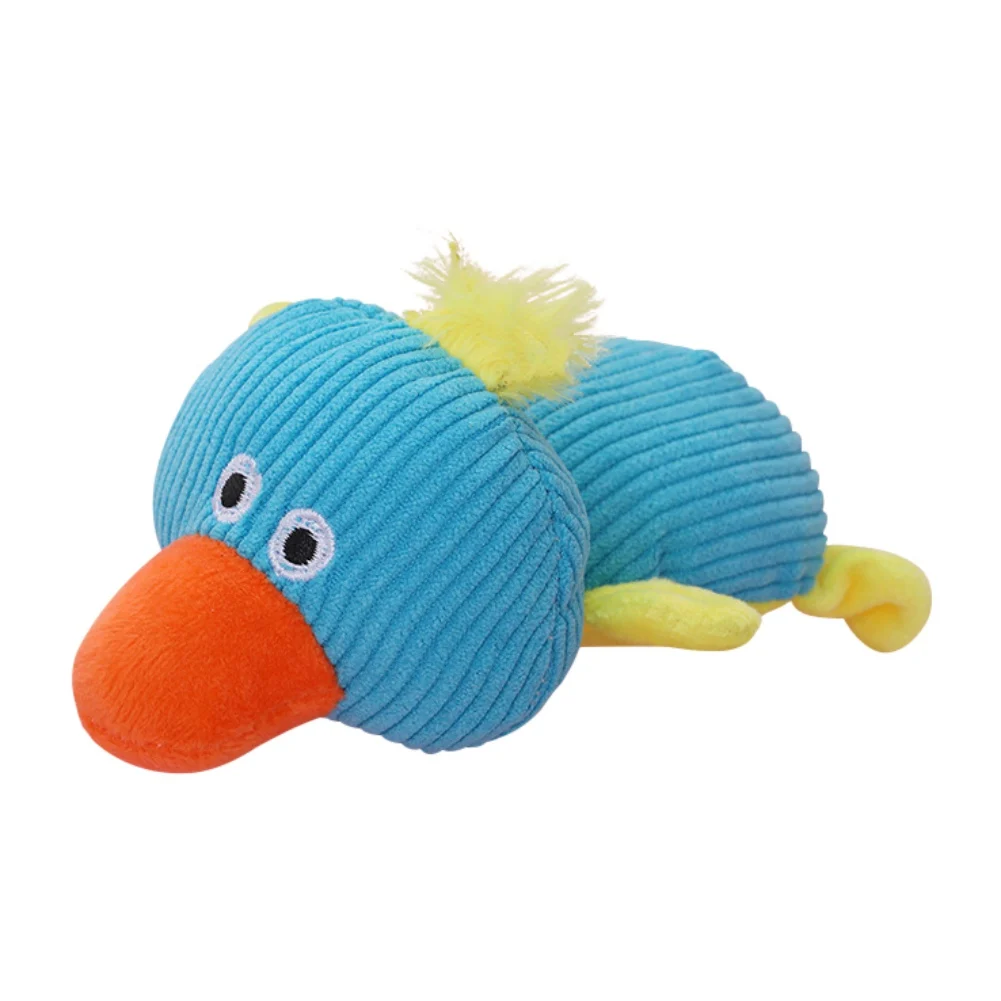 Brinquedos do cão forma do pato mastigar brinquedo para o filhote de cachorro squeaker squeaky osso de pelúcia molar pet gato brinquedos do cão de pelúcia enchimento suprimentos do animal de estimação