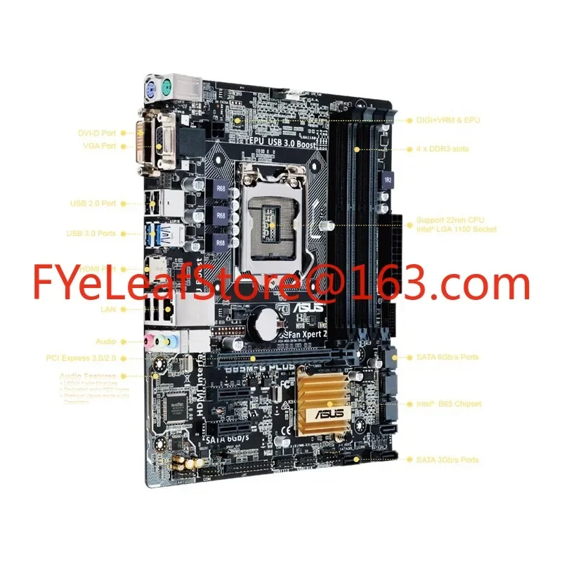 Suitable for Asus/ASUS B85M-G PLUS 1150 four memory, integrated luxury B85 main board