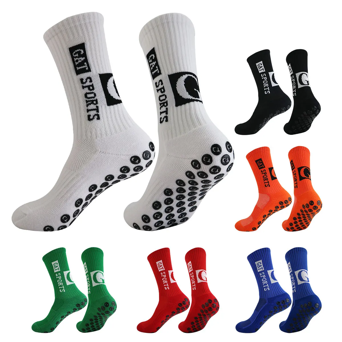 

1 pair of new football socks with anti slip and thickened breathable football socks for men and women's outdoor running and cycl